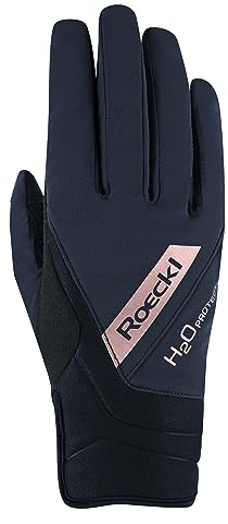 Roeckl Sports Reithandschuh WAREGEM, Turnier Winter Handschuh, Schwarz/Kupfer 7.5
