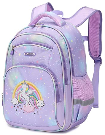 Cusangel Schulrucksack für jungen,kinderrucksäcke mit Brustgurt kinder,Grosse Kapazität Grundschulrucksack,Rucksack,ab der 1-7.Klasse mädchen