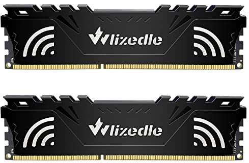 Wlizedle RAM 8GB Kit (2x4GB) DDR3 1333MHz CL9 UDIMM PC3-10600 240-Pin 1.5V Non-ECC Unbuffered 2Rx8 Dual Rank Upgrade Computador Memória (Negro)