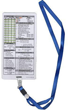 Crystal Pilot Lesezeichen IFR Plakat mit Formeln und Schnittskala