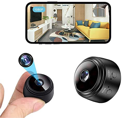 Homax Products Mini Spy Camera, Wireless Camera 1080P Full HD with Audio and Video, Hidden Secret Baby Monitor Home Security Surveillance Cam with Night Vision Motion Detection for Outdoor/Indoor
