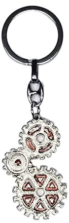 10 PZ Ciondolo INGRANAGGIO SMALTATO Rosso con Portachiavi Laureato INGEGNERIA BOMBONIERA Laurea