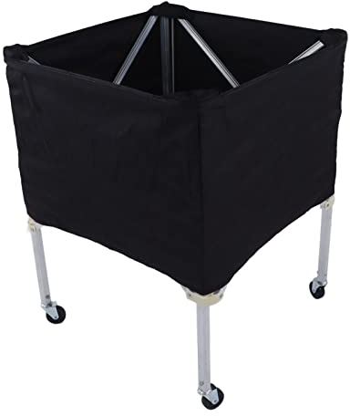 Carrello Portapalloni con Ruote, Borsa Portaoggetti per Pallacanestro, Calcio, Pallavolo, Pieghevole Portatile Portapalloni, Organizzatore per Campi da Basket, Palestre E Garage
