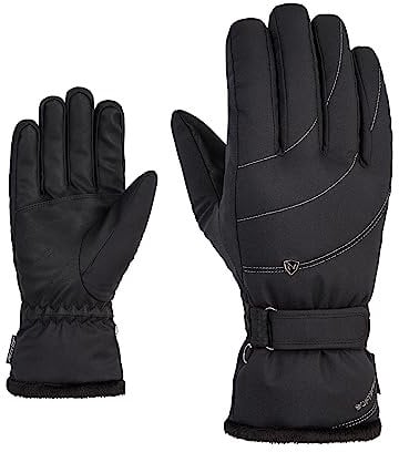 Ziener Damen KAHLI Ski-Handschuhe/Wintersport | Primaloft, Plüschfutter, Black, 8,5