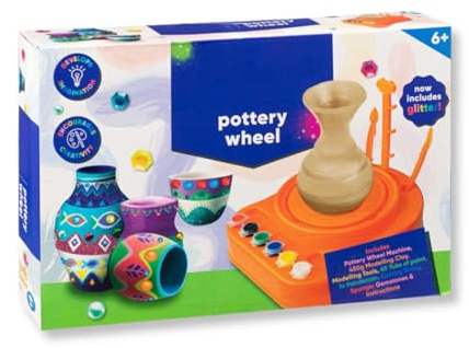 KHAPALWAK New Pottery Wheel, Pottery Machine Art Set, Pottery Wheel Kit With Clay Tools For Beginners, Handicraft Machine with Modeling Clay, Arts & Crafts