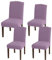 Granbest Coprisedia ad alta elasticità, vestibilità universale, coprisedia jacquard, coprisedia rimovibili per sala da pranzo, cucina, ristorante e hotel (set di 4, viola)