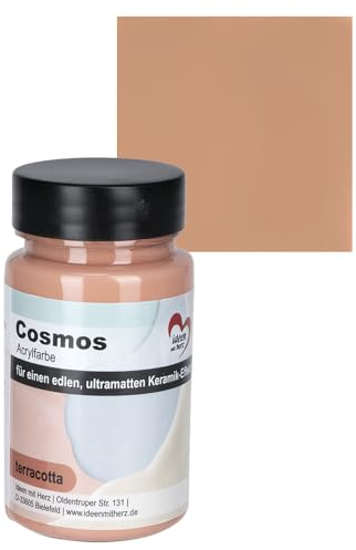 Ideen mit Herz Acrylfarbe Cosmos | ultra matt | Keramik Effekt | 90 ml (terracotta)
