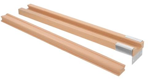 KITANDOVE 1 Satz Schubladenführungen Aus Massivholz Mittelführungsschiene Aus Holz Schubladenführungen Aus Holz Schubladenführungen Für Schrank Schubladenschienenführung Hölzern Spur Metall