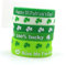 VICASKY 12pcs St. Patrick's Day Wristbands Party Hand Decoration Lucky Leaf Bracelet St. Patricks Day St Patricks Day Playset Party Favors Irish Toy Necklace Four Leaf Lovers