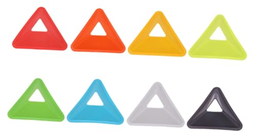 BCOATH 8 Stück Fußball Logo Platte Fußballkegel Für Training Runder Fußballkegel Kunststoff Sportkegel Kunststoffkegel Agility Training Fußballkegel Fußballzug Hindernis