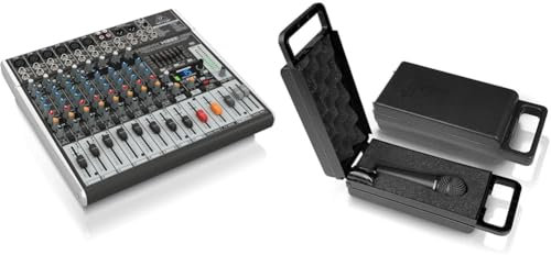 Behringer Mezclador Behringer XENYX X1222USB Premium de 16 entradas y 2/2 buses con preamplificadore & Best Price Square Microphone, Dynamic XM8500 XM8500 by