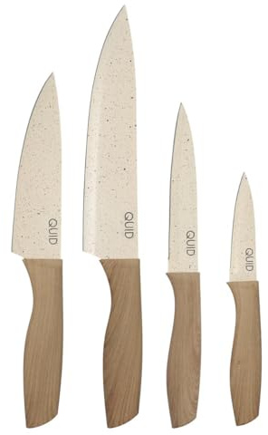 Quid Set de 4 Cuchillos Cocina Idable Cocco de Acero Inox 9-12,5-15-20cm