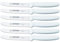 Giesser Messer - Made in Germany - 6er Set Brötchenmesser Tomatenmesser Küchenmesser Allzweckmesser Universalmesser Gemüsemesser 3mm Wellenschliff Klingenlänge 11cm (Weiß)