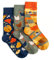 Dodo socks - Bunte Sneaker Lustige Socken aus Baumwolle, Witzige Coole Verrückte Designs mit Motiv, Unisex für Damen und Herren, Freunde Geburtstag Geschenk, 3 Paare (42, 43, Harvest)