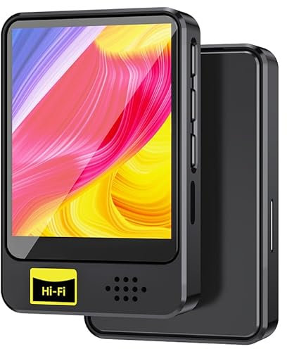 Lecteur MP3 MP4 avec Bluetooth, Lecteur de Musique avec Chargement USB, qualité Sonore HiFi, Lecteur MP3 de Musique Numérique pour Le Sport et Les Voyages (8GB)