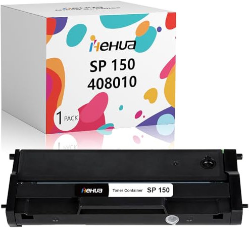 hehua SP 150 Tonerkartuschen Kompatibel Ersatz für Ricoh SP150 Type-150 HC 408010 407971 für Ricoh SP 150su SP 150sf SP 150w SP 150suw SP 150 x (Schwarz, 1500 Seiten)