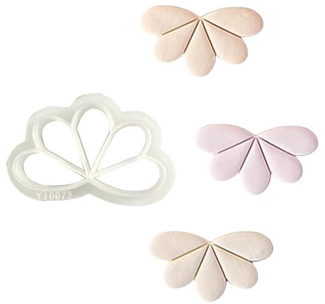 WWHJR Weiche Keramik-Ohrringform, Ästhetik, Schmuck, Anhänger, Modelliermasse, Stanzen, handgefertigte Werkzeuge, Blütenblatt, Polymer-Ton, Ohrringform