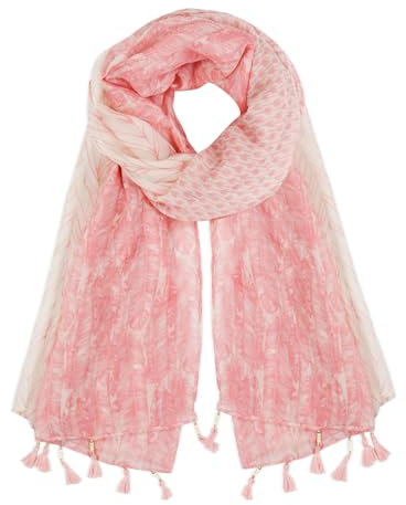 Andiker Sciarpa estiva da donna, sciarpa in seta, per abito da sera, spiaggia di sabbia, matrimonio, Colore: rosa., Taglia unica