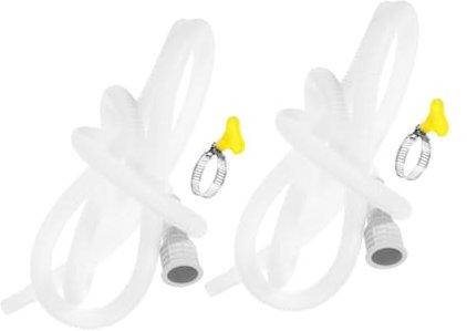 SHINEOFI 2Pièces Tuyau de Drainage pour Climatisation Flexible et Durable pour Évacuation Eau à Domicile Installation Simple et Aux Températures Élevées