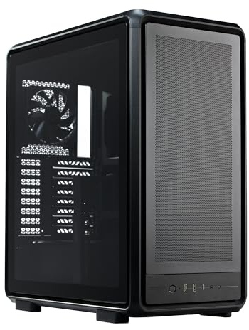 Cooler Master MasterFrame 500 Mesh Black Freeform 2.0 Modular Platform Open-Air ATX Mid-Tower Case, Aluminum Frame, Dual 200mm Fans, 390mm GPU Max, 360mm AIO Max, Type C, Tempered Glass