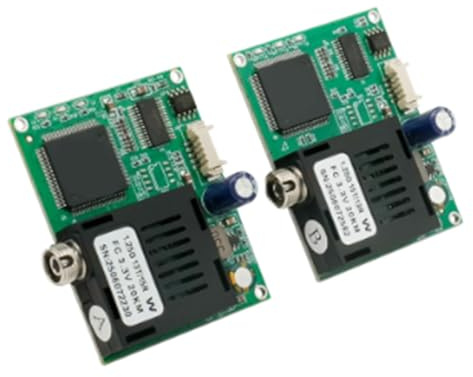 Uxsjakjsd FC/UPC Single Mode Single Fiber 0-20km 1 Channel 960P AHD Video+ UART TTL SBUS to Fiber Converter, 6V-57V Voltage