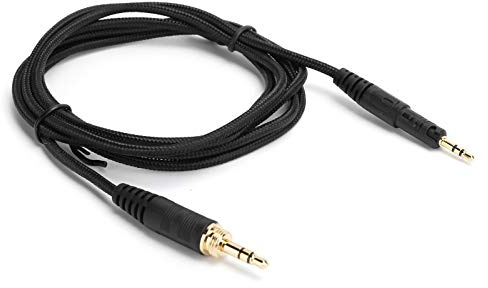 KIMISS Ersatz -Kopfhörer -Kabel Zopfkabel Technica ATH M50X M40X 1,5 M mit 6,35 Mm Adapter Gewickelt