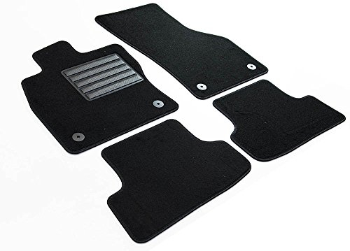 MDM SP-4111 Fußmatten Velours Autoteppich passend für Audi A3 3 Türen 10.2012>03.2020 / Seat Leon III (5F) 3 Türen 10.2012>03.2020