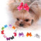 FLYFISH 10pcs Pet Haarschmuck Hund Katze Mini Schmetterling Haarnadel Haarspange Kopfschmuck