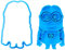 Cuticuter Minion Ausstechformen-Set, Kunststoff, blau, 8x7x1.5 cm, 2