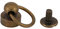20 juegos de remaches redondos de latón, remaches de anillo, remaches de cuero para manualidades con hebilla de anillo de tirar, tornillos de piel para decoración