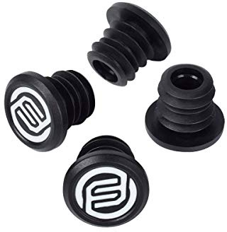 FIFTY-FIFTY 4-Pack Mountian Bike Bar End Plugs, Bicycle Handlebar End Caps (Black)