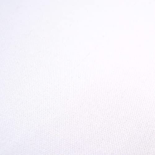 MAGAM-Stoffe Luca Canvas Baumwollstoff Kleidung Polsterstoff Meterware 50cm (01. Weiss)