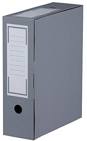 20x Archiv Ablagebox Ordnerbox Color 100mm - 4 vers. Farben (grau)