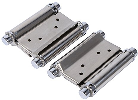 Fydun Charnière INOX Charniere Porte,2 Pcs 3 '' Pouce à Double Action Charnière à Ressort Charnières de Porte Amovibles pour Table Pliante, Porte de Placard, Trappe, Fenêtre Bateau/Maison
