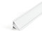 DQ-PP LED ALUMINIUM PROFIL | Kabi | 1m | weiß | milchglas Abdeckung | ohne Klammern und 2 Endkappen | Alu Schiene Leiste für LED-Streifen