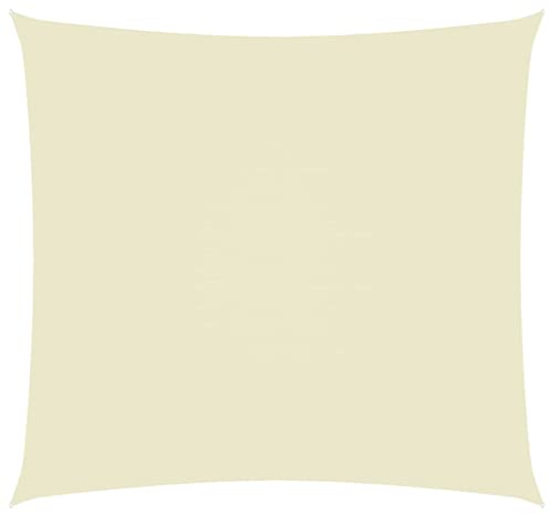 vidaXL Sonnensegel Wasserfest Sonnenschutz Windschutz Sonnendach UV Schutz Garten Terrasse Balkon Oxford-Gewebe Rechteckig 2,5x3m Creme