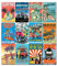 HK Studio Vintage-Poster des endlosen Sommers,selbstklebend, Vinyl-Aufkleber Surfen Poster, California Beach Wall Art,Indie Room Decor Aesthetic for Wall Collage Kit,Reise-Poster 19.8x30 cm,12 Stück