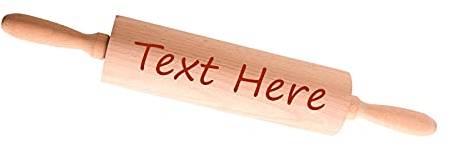 Dinikally Personalisierte Gravierte Namensnachricht Woodenroll Pin Benutzerdefinierte Holz Nudelholz Geschenk FÜR Mama Frau (sty1)