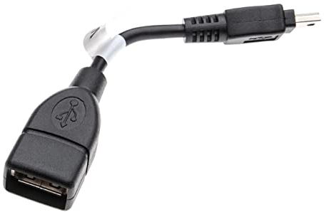 vhbw Adapter OTG Ersatz für Sony VMC-UAM1 für Mobilgerät - Kabeladapter Mini-USB (männlich) auf USB-A-Buchse, Schwarz