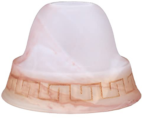 Lampenglas Alabasterglas braun gewischt Ø 148mm Ersatzglas E27 Leuchtenglas Deko Glasschirm