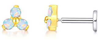 limerencia 18G Titan Tragus Piercing, 2 Stück Medizinische Lippenpiercing Labret Stecker Presspassung Gewindelos Hypoallergen Helix Piercing ohr für Zunge Augenbraue Lippe Nase Piercing