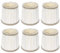 Alvinlite Lampenschirme Set von 6, Kronleuchterschirme, moderner Kleiner Wandlampenschirm, Clip auf Glühbirne, Glockenlampenschirme für Tisch, Boden, Wand, Kronleuchter, Nachttischlampe