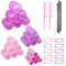Fousenuk 47 Stück Lockenwickler Große Locken 4 Größen, Hair Rollers Set, Haftwickler Selbsthaftend mit Entenschnabel Schneiden Clips, Haarwickler für Lange Mittlere Kleine Haar, Salon Barbier