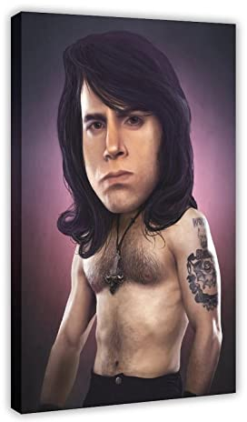 SRVOOZ Rock HEDZ – Glenn Danzig Poster Leinwand Poster Wandkunst Dekor Druck Bild Gemälde für Wohnzimmer Schlafzimmer Dekoration Rahmen Stil 20 x 30 cm