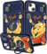 Qerrassa iPhone 15 Case - Cute Cartoon, Girly Boys Kids Funny Cool with Camera Cover & Ring Holder, Blue