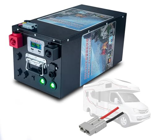 WILLQ Batterie LiFePO4 12V 400Ah 500Ah 600Ah 800Ah 1000Ah Batterie pour voiturette Golf 12V BMS Intelligent intégré Batterie Lithium Rechargeable 4000+ Cycles pour Camping-Car,12v800ah