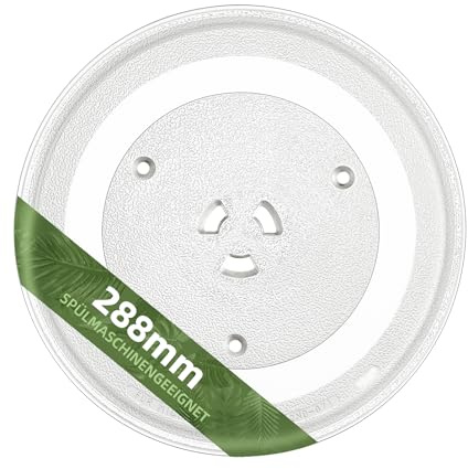 Gemroom 288mm Microwave Glass Plate Replacement Compatible with GE WB49X10097 Samsung DE74-20102D and 288 mm Panasonic Microwave Glass Plate - Replace Maytag Amana Microwave Turntable Plate