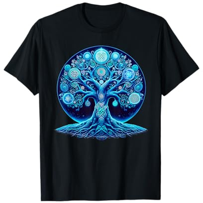 Albero della vita vichingo uomo donna celtico albero della vita Maglietta