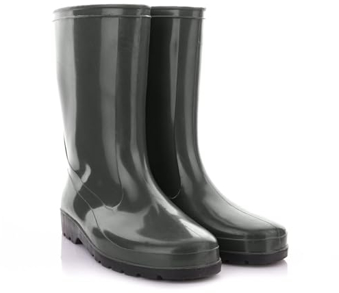Lemigo Stivali da Pioggia Impermeabili da Donna Verde Nero IGA 36-42 EU (Verde, 41)