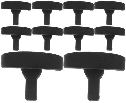 HOLIDYOYO Cuscinetti in gomma per friggitrici ad aria calda 10 pezzi parti in gomma nera per friggitrici ad aria calda Paraurti per friggitrici ad aria calda Ricambi per friggitrici ad aria calda